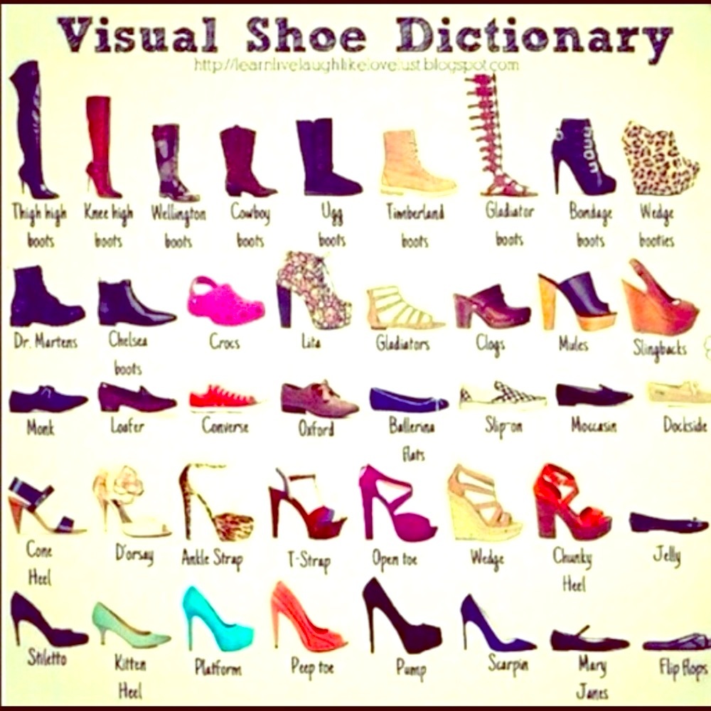 SHOES Style Chart INFO